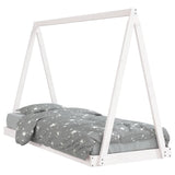 Kids Bed Frame White 80x200 cm Solid Wood Pine 834535