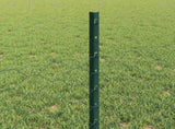 Welded Wire Fence 10 x 0.5 m PVC-Coated Steel Green 3336671