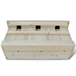 Sparrow Houses 2 pcs Wood 44x15.5x21.5 cm 276008