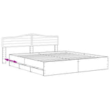 Bed Frame with Storage and Headboard Artisan Oak 180 x 200 cm 3445830