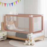 Toddler Safety Bed Rail Taupe 160x25 cm Fabric 10221