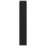 Shoe Cabinet Black Oak 80 x 21 x 125.5 cm Engineered Wood 869104