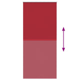 Roller Blind Blackout 120 x 230 cm Red 240164