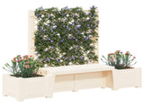 Garden Bench Kopenhagen White 173 x 49 x 135.5 cm PP 42041746