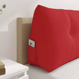 Back Pillow Red 180 x 24 x 50 cm Fabric 42014569