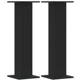 Speaker Stands 2 pcs Black 30x30x95 cm Engineered Wood 852673