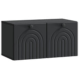 Wall-Mounted TV Cabinet Black 59.5 x 31 x 30 cm Engineered Wood 898196