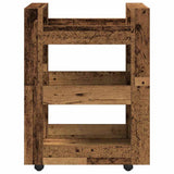 Kitchen Trolley Oak Wood 60 x 45 x 80 cm Engineered Wood 862117