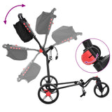 Golf Trolley Folding Manual Black 110 x 60 x 132 cm Iron 42033586