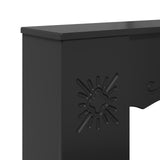 Fireplace Surround Black 102 x 20 x 102 cm Engineered Wood 8006634