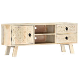 TV Cabinet 110x30x44 cm Solid Mango Wood 282869