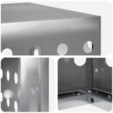 Air Conditioner Cover Silver 100 x 50 x 70 cm Galvanised Steel 8014134