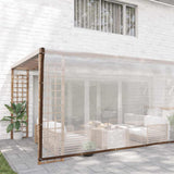 Clear Tarpaulin with Eyelets 5x12 m Polyethylene 4018572