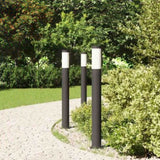Bollard Lights 3pcs 80 cm Stainless Steel IP44 4006026