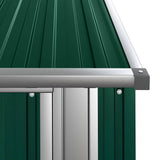 Garden Shed Green 118.5x97x209.5 cm Galvanised Steel 150899