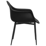 Dining Chairs 2 pcs Black PP 338076