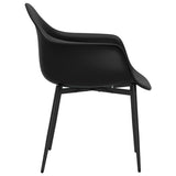 Dining Chairs 2 pcs Black PP 338076