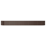 Garden Raised Bed Galvanised Steel 368x80x36 cm Brown 318930