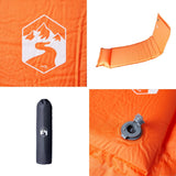 Self Inflating Camping Mattress with Pillow 1-Person Orange 4007129