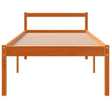 Senior Bed without Mattress Wax Brown 90x200 cm Solid Wood Pine 844155