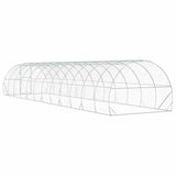 Chicken Coop Silver 1200 x 300 x 200 cm Galvanised Steel 3434695