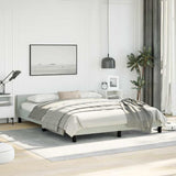 Bed Frame without Mattress Light Grey Queen Velvet 347606
