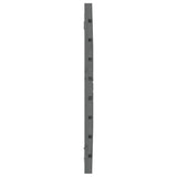 Wall Headboard Grey 96x3x63 cm Solid Wood Pine 824725