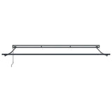 Retractable Awning Manual Blue and anthracite 400 x 300 cm 3330488