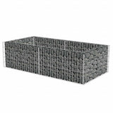 ZNTS Gabion Planter Galvanised Steel 180x90x50 cm 141624