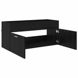 Sink cabinet with Storage with Door Black Oak Engineered Wood 880443