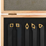 146718 12 Pieces Indexable Turning Tool Set 12x12 mm 80 mm