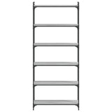 Bookcase 6-Tier Grey Sonoma 80x30x188 cm Engineered Wood 837685