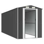 Garden Shed Anthracite 192x523x223 cm Galvanised Steel 3147453