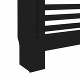 288189 Radiator Cover Black 172x19x81,5 cm MDF
