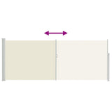 Retractable Side Awning 120 x 300 cm Cream 45360