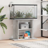 Aquarium Stand Concrete Grey 80x35x60 cm Engineered Wood 833579