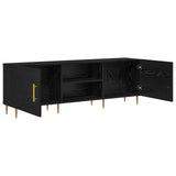 TV Cabinet Black oak 150 x 30 x 50 cm Engineered wood 879597