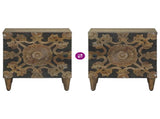 Bedside Cabinet Brown 40 x 33.5 x 46 cm Solid Mango Wood 4018328