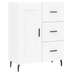 Highboard White 69.5x34x180 cm Engineered Wood 3190037