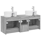 Bathroom Cabinet Set 3 pcs Grey Sonoma 49.5 x 44.5 x 65 cm 3405880