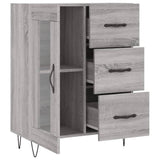 Sideboard Grey Sonoma 69.5x34x90 cm Engineered Wood 828042