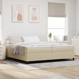 Platform Bed Frame Grey Green 200 x 200 cm Fabric 3337431