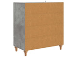 Sideboard Concrete Grey 66 x 34.5 x 95 cm Engineered Wood 894208