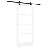 Sliding Door ORKDAL White and Black 93 x 202 cm 3332176