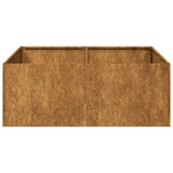 Planter Rusty 80x80x30 cm Weathering Steel 860807