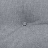 Back Pillow Light Grey 200 x 24 x 50 cm Fabric 42014586