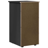 Cabinet Black 34 x 39 x 61.5 cm Solid Pine Wood 42028351