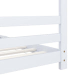 Kids Bed Frame White Solid Pine Wood 90x200 cm 289612