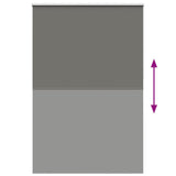 Roller Blind Blackout Grey 145x210 cm Fabric Width 141.6 cm Polyester 4011189