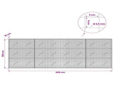 Gabion with 3.5 mm Wire and 5x5 cm Mesh 400x10x150 cm 3462074